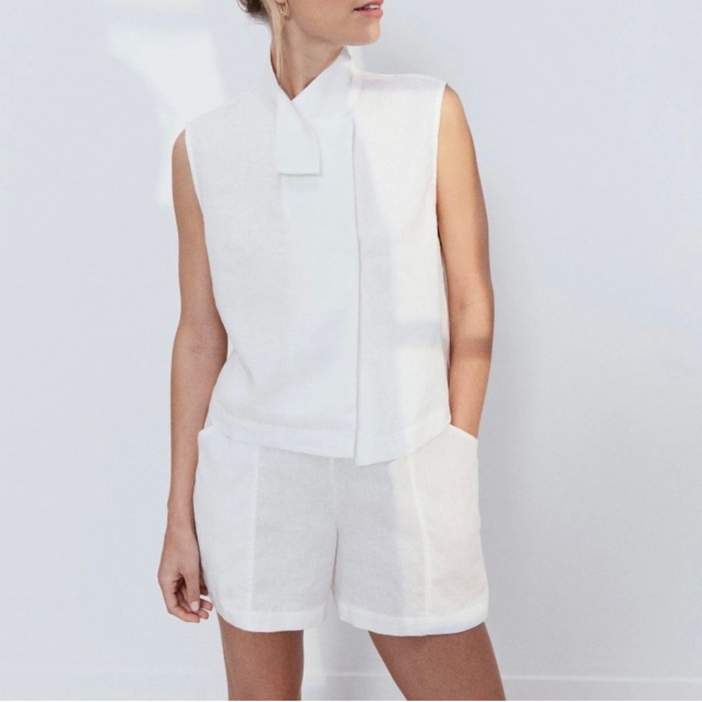 Lunya Linen Sleeveless Rop in Navy Blue
